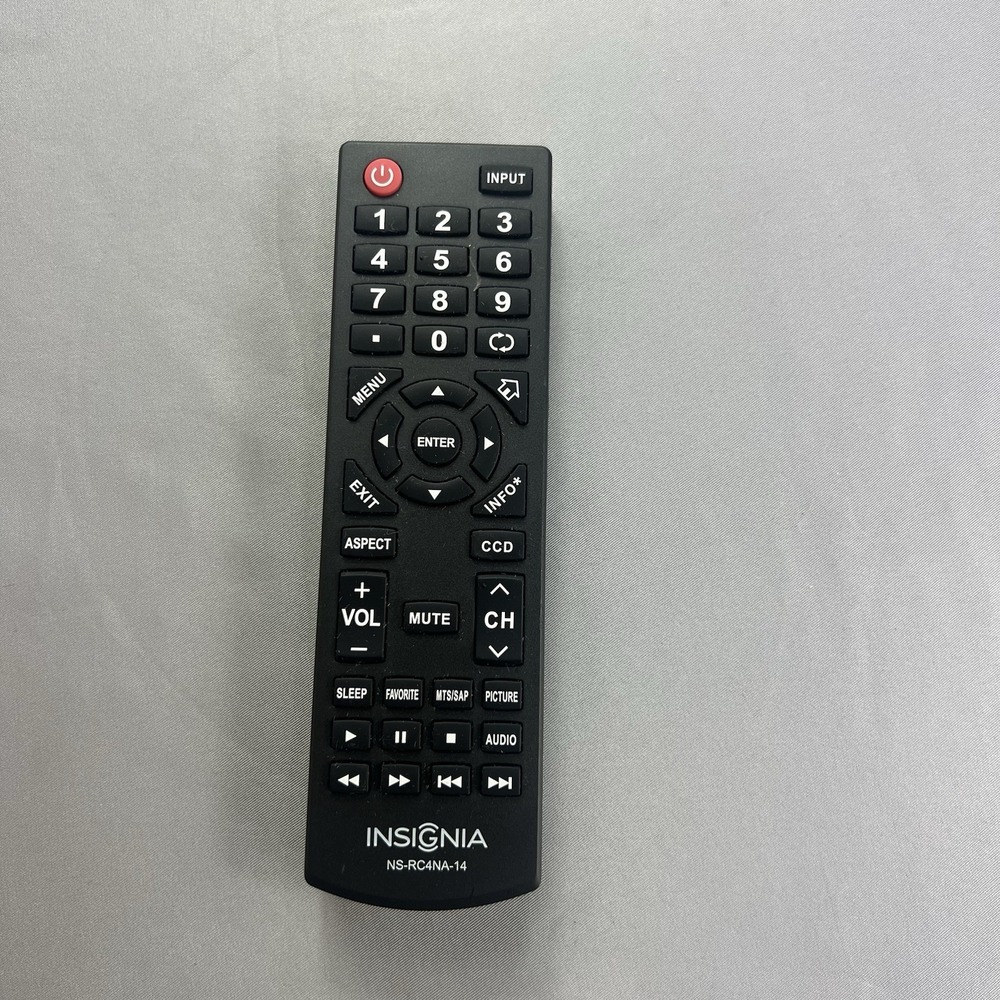 Genuine Insignia NS-RC4NA-14 TV Remote Control Tested Working